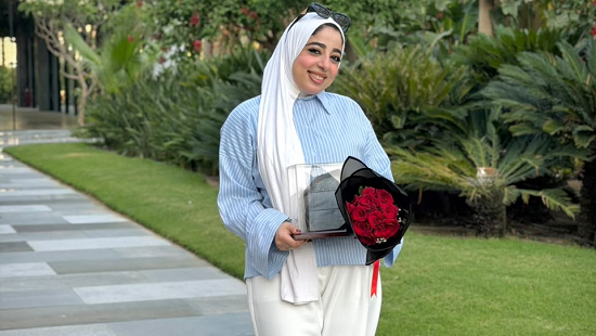 تكريم بطلة مصر وأفريقيا للكاراتيه التقليدى مروة فتحي